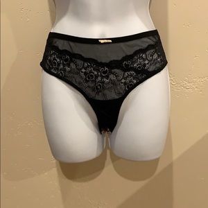 NWOT La Perla Black and Cream Cheeky Panties